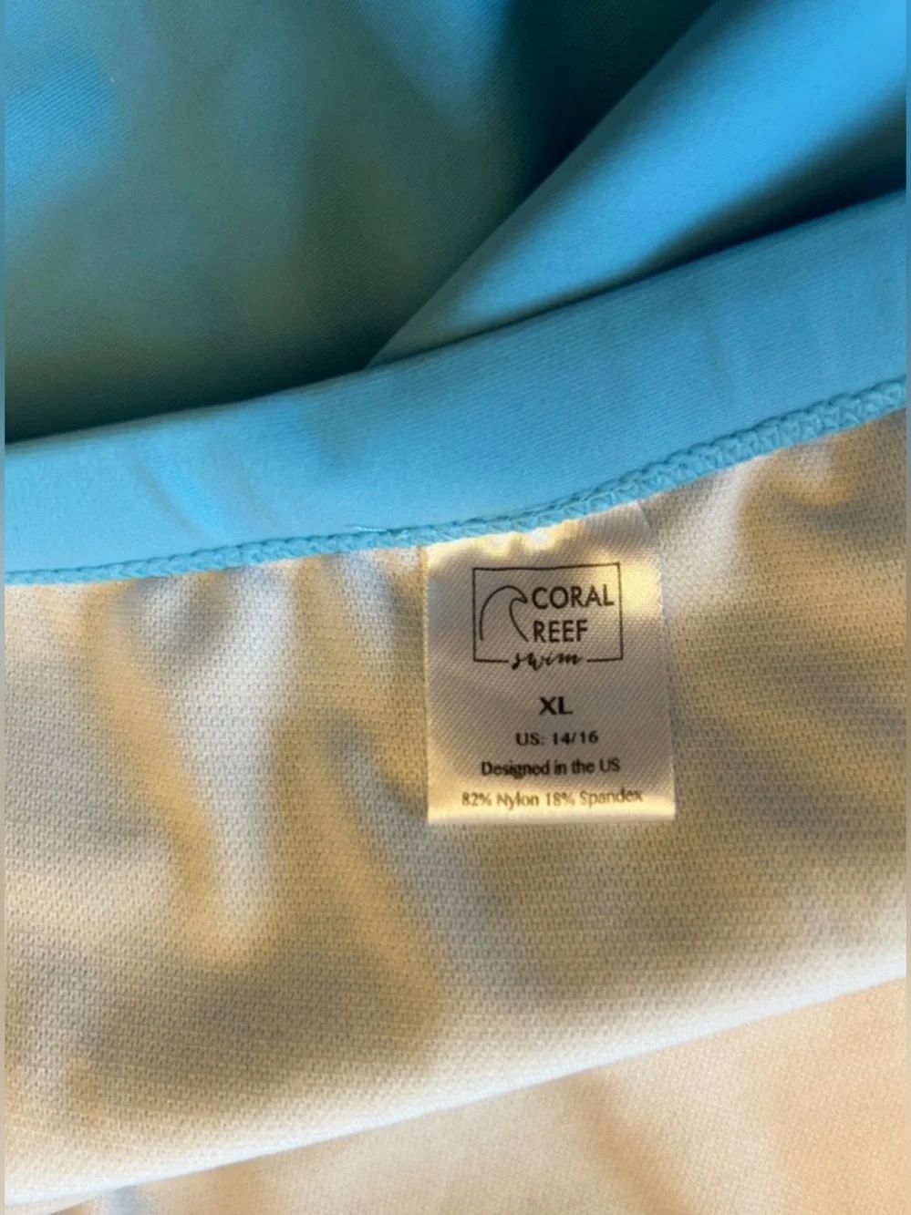 Coral Reef high rise swim bottoms.  Size XL/XXL